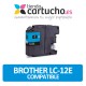 Cartucho Negro Brother LC-12E Compatible