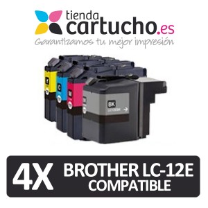 Cartucho Negro Brother LC-12E Compatible PERTENENCIENTE A LA REFERENCIA Encre Brother LC-12E