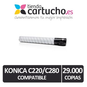 Toner Konica Minolta C220 Negro Compatible PERTENENCIENTE A LA REFERENCIA Cartouches Konica Minolta C220 / C280