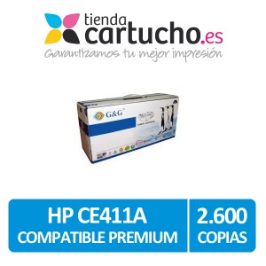 Toner  HP CE411A Cyan compatible Premium PARA LA IMPRESORA Toner HP Laserjet Pro 400 color M451dw