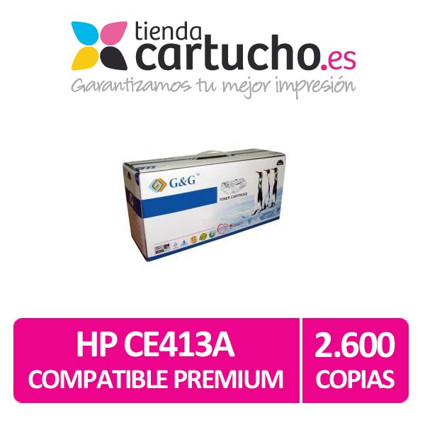 Toner HP CE413A Magenta compatible Premium G&G Toner HP CE413A Magenta compatible Premium G&G