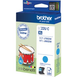 Brother LC22U Cyan Original PARA LA IMPRESORA Cartouches d'encre Brother MFC-J985DW