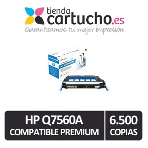 Toner HP Q7560A Compatible Premium Negro PARA LA IMPRESORA Toner HP Color LaserJet 3000DN