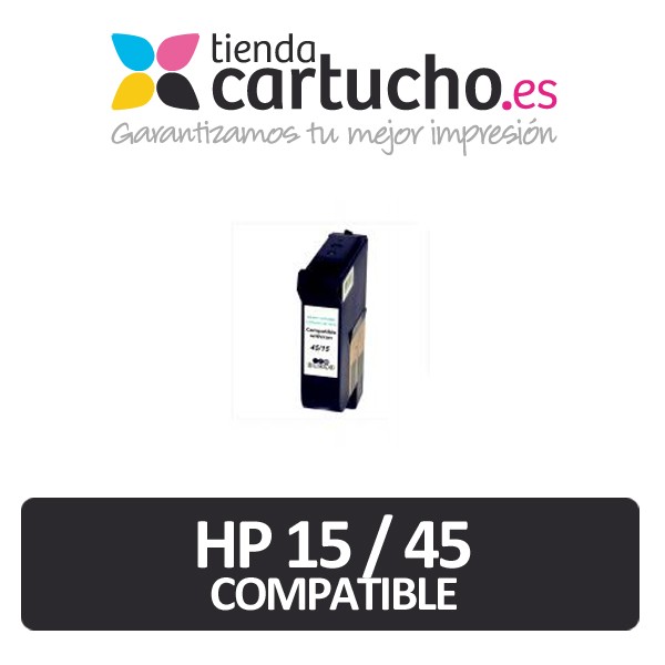 HP 15 / 45 NOIR COMPATIBLE HP 15 / 45 NOIR COMPATIBLE