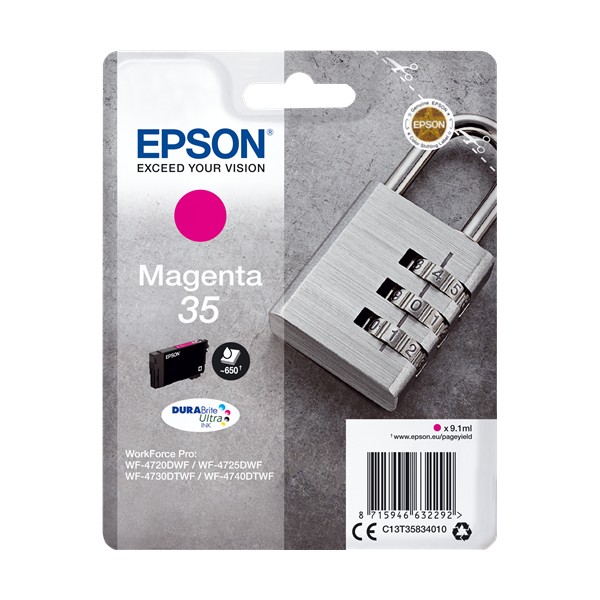 Epson 35 Magenta, Cartouche De Encre Original Epson 35 Magenta, Cartouche De Encre Original