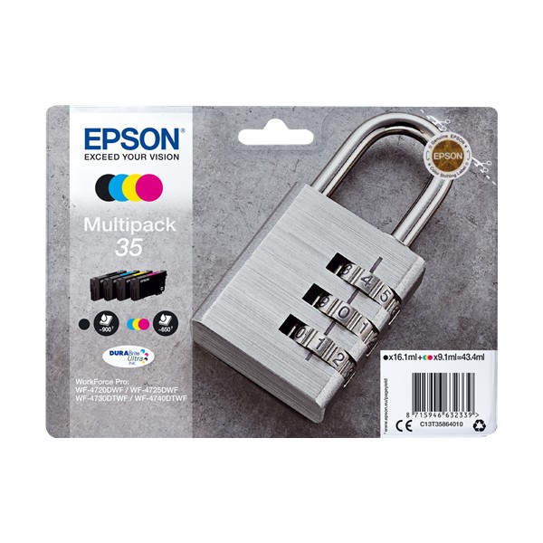 Epson 35 Pack Couleurs, Cartouches De Encre Original Epson 35 Pack Couleurs, Cartouches De Encre Original