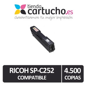 Toner Ricoh SPC252 Negro Compatible PARA LA IMPRESORA Cartouches Ricoh Aficio MP301SPF