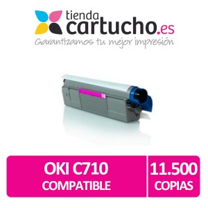 Toner MAGENTA OKI C710/C711 compatible PARA LA IMPRESORA Toner OKI C710