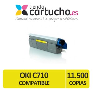 Toner AMARILLO OKI C710/C711 compatible PARA LA IMPRESORA Toner OKI C711
