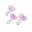 RAPESCO Caja 20 pinzas emoji rosa 19mm
