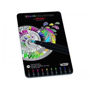 BIC Caja 10 rotuladores Conté. Trazo 0,9 mm