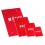 ENRI Bloc Grapado Tapa Blanda A5 80 Hojas 4X4 Rojo