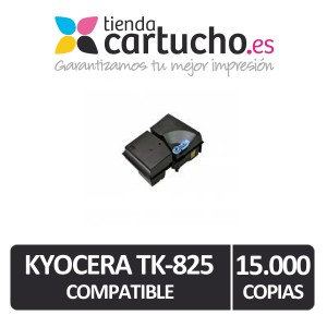 KYOCERA TK-825 TONER NEGRO COMPATIBLE (15.000Pág.) PERTENENCIENTE A LA REFERENCIA Toner Kyocera TK825