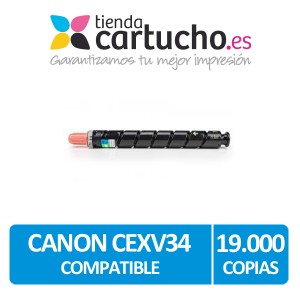 Toner Canon CEXV34 Cyan Compatible PARA LA IMPRESORA Canon IR C 2020 / i / L