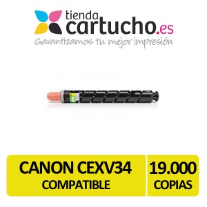 Toner Canon CEXV34 Amarillo Compatible PARA LA IMPRESORA Canon IR C 2025i
