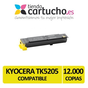Toner Kyocera TK5205 Amarillo Compatible PARA LA IMPRESORA Toner Kyocera TASKALFA 356ci