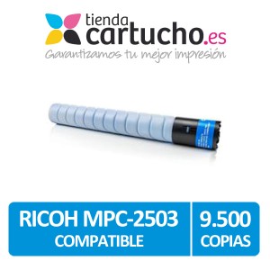 Toner Ricoh MP-C2503 Compatible Cyan PARA LA IMPRESORA Cartouches Ricoh Aficio MPC2503 SP