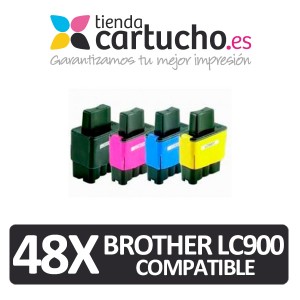 Pack 4 cartuchos comapatibles brother lc900 + Elija colores que prefiera + PARA LA IMPRESORA Cartouches d'encre Brother MFC-210C