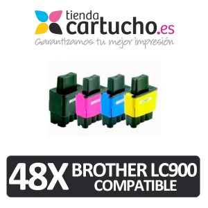 Pack 4 cartuchos comapatibles brother lc900 + Elija colores que prefiera + PARA LA IMPRESORA Brother IntelliFax 1840