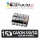 PACK 15 (ELIJA COLORES) CARTUCHOS COMPATIBLES CANON PGI-520 CLI-521