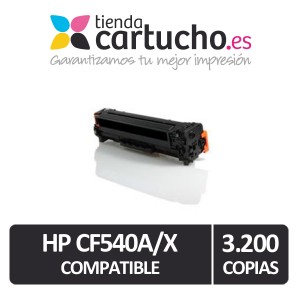 Toner HP CF540A/X Compatible Negro PARA LA IMPRESORA Toner HP Color LaserJet Pro MFP M254 dw / nw