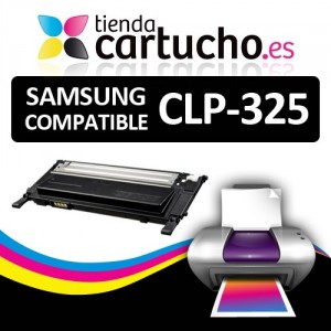 Toner NEGRO SAMSUNG CLP325 compatible, sustituye al toner original CLP-325 PARA LA IMPRESORA Toner Samsung CLX-3185 FN