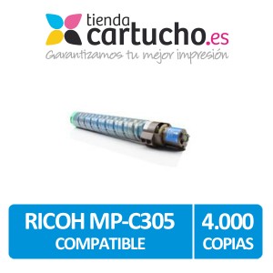 Toner compatible Ricoh MP-C305 Cyan PERTENENCIENTE A LA REFERENCIA Cartouches Ricoh MPC305