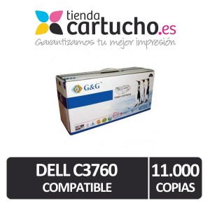 Toner Dell C3760 Compatible Premium Negro PERTENENCIENTE A LA REFERENCIA Cartouches DELL C3760
