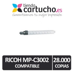 Toner Ricoh MP-C3002 Negro Compatible PARA LA IMPRESORA Cartouches Ricoh Aficio MPC3002