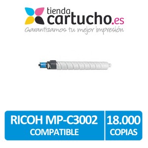 Toner Ricoh MP-C3002 Cyan Compatible PARA LA IMPRESORA Cartouches Ricoh Aficio MPC3002