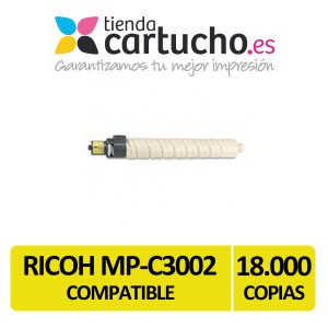 Toner Ricoh MP-C3002 Amarillo Compatible PARA LA IMPRESORA Cartouches Ricoh Aficio MPC3002
