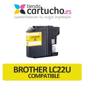 Cartucho de tinta Brother LC22U Amarillo XL compatible (LC-22UY) PARA LA IMPRESORA Cartouches d'encre Brother DCP-J785DW
