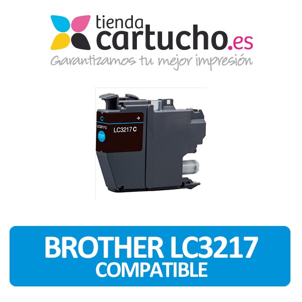 Cartouche d'encre Brother LC3217 Cyan compatible (LC-3217C) Cartouche d'encre Brother LC3217 Cyan compatible (LC-3217C)