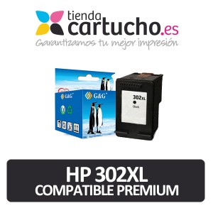 HP 302XL Negro Remanufacturado Premium PARA LA IMPRESORA Cartouches d'encre HP Deskjet 3633