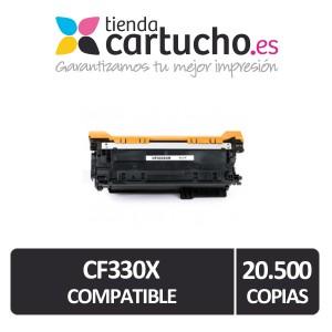 Toner Compatible HP CF330A (Nº654X) Negro PARA LA IMPRESORA Toner HP Color LaserJet Enterprise M651n