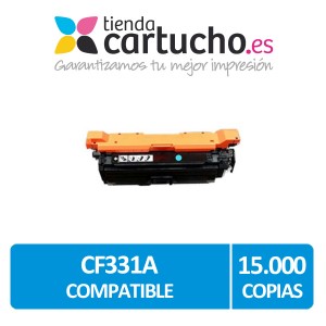Toner Compatible HP CF331A (Nº654A) Cyan PERTENENCIENTE A LA REFERENCIA Toner HP 654A / X