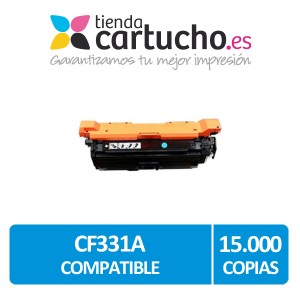 Toner Compatible HP CF331A (Nº654A) Cyan PARA LA IMPRESORA Toner HP Color LaserJet Enterprise M651n