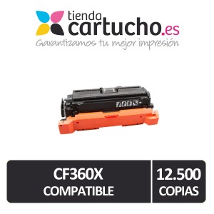 Toner Compatible HP CF360X (Nº508X) Negro PARA LA IMPRESORA Hp Color LaserJet Enterprise M553n