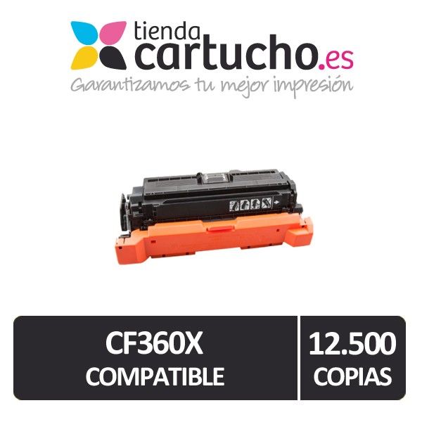Toner Compatible HP CF360X (Nº508X) Noir Toner Compatible HP CF360X (Nº508X) Noir