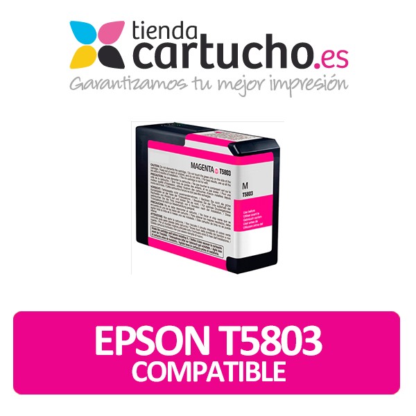 Cartouche d'encre Epson T5803 magenta compatible Cartouche d'encre Epson T5803 magenta compatible