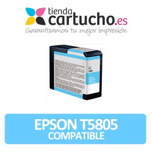 Cartucho de tinta epson T5805 cyan light compatible PERTENENCIENTE A LA REFERENCIA Encre Epson T5801/2/3/4/5/6/7/8/9