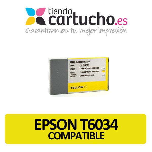Cartouche d'encre Epson T603400 jaune compatible Cartouche d'encre Epson T603400 jaune compatible