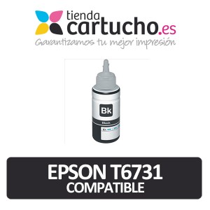 Cartucho de tinta epson T6731 negro compatible PARA LA IMPRESORA Encre Epson EcoTank L810
