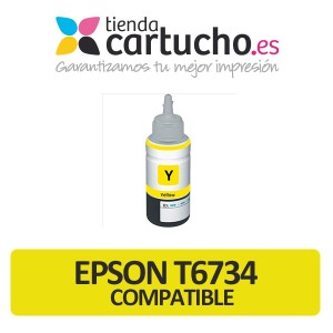 Cartucho de tinta epson T6734 amarillo compatible PARA LA IMPRESORA Encre Epson EcoTank L810