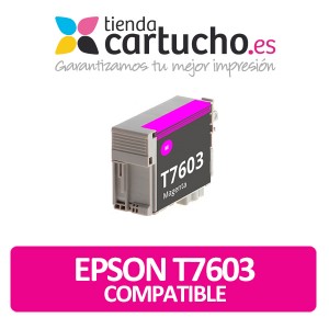 Cartucho de tinta epson T7603 magenta compatible PERTENENCIENTE A LA REFERENCIA Encre Epson T7601/2/3/4/5/6/7/8/9