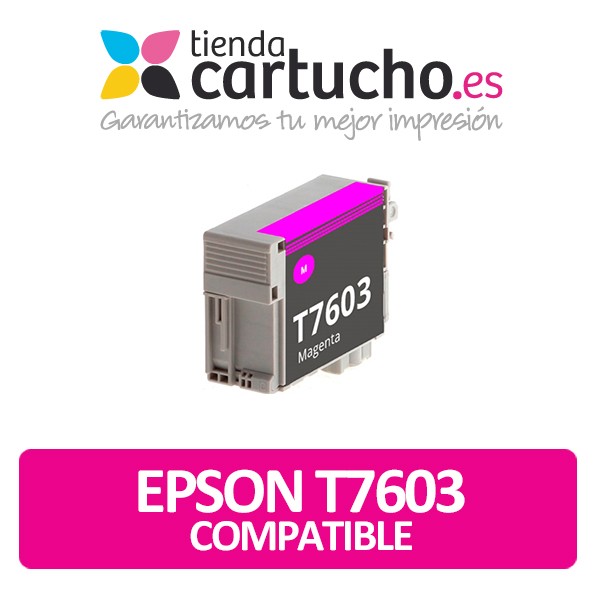 Cartouche d'encre Epson T7603 magenta compatible Cartouche d'encre Epson T7603 magenta compatible