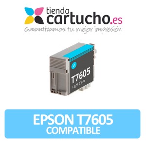 Cartucho de tinta epson T7605 cyan light compatible PERTENENCIENTE A LA REFERENCIA Encre Epson T7601/2/3/4/5/6/7/8/9
