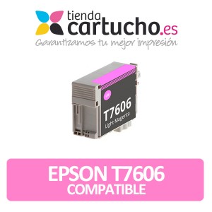 Cartucho de tinta epson T7606 magenta light compatible PERTENENCIENTE A LA REFERENCIA Encre Epson T7601/2/3/4/5/6/7/8/9