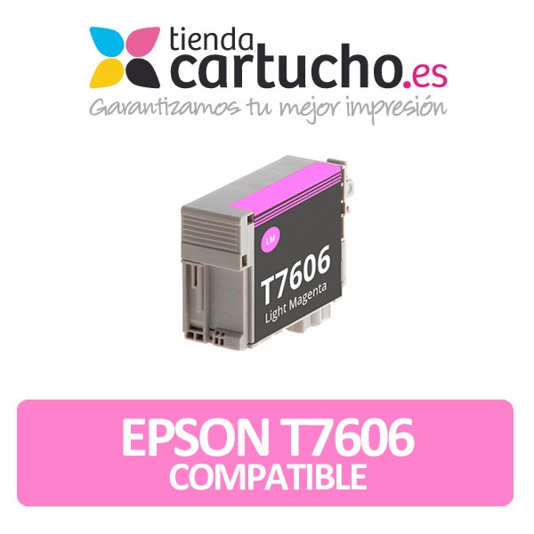 Cartouche d'encre Epson T7606 magenta light compatible Cartouche d'encre Epson T7606 magenta light compatible