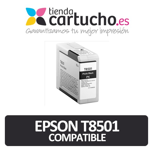 Cartouche d'encre Epson T8501 noir photo compatible Cartouche d'encre Epson T8501 noir photo compatible